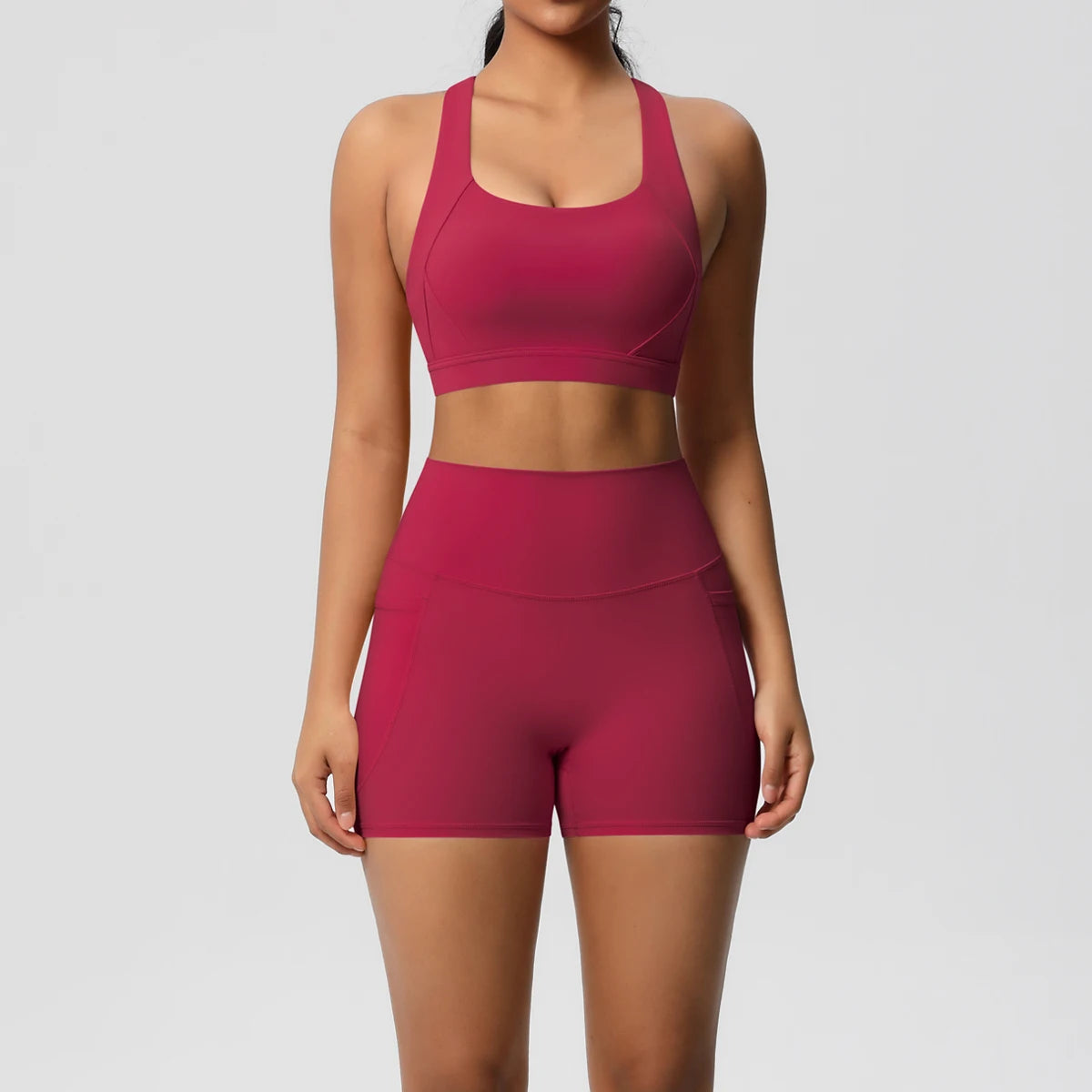 ATH Crossover Bra & Pocketed Legging Set
