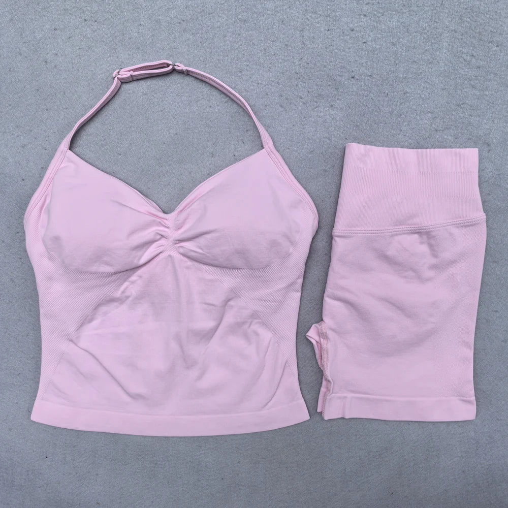 ATH Sculpt & Flex Backless Halter 2-Piece Set