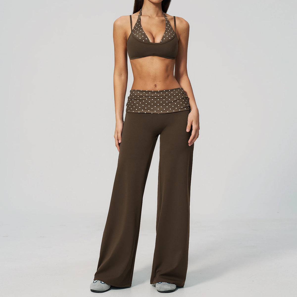 ATH Sculpt & Layer Foldover 2-Piece Yoga Set
