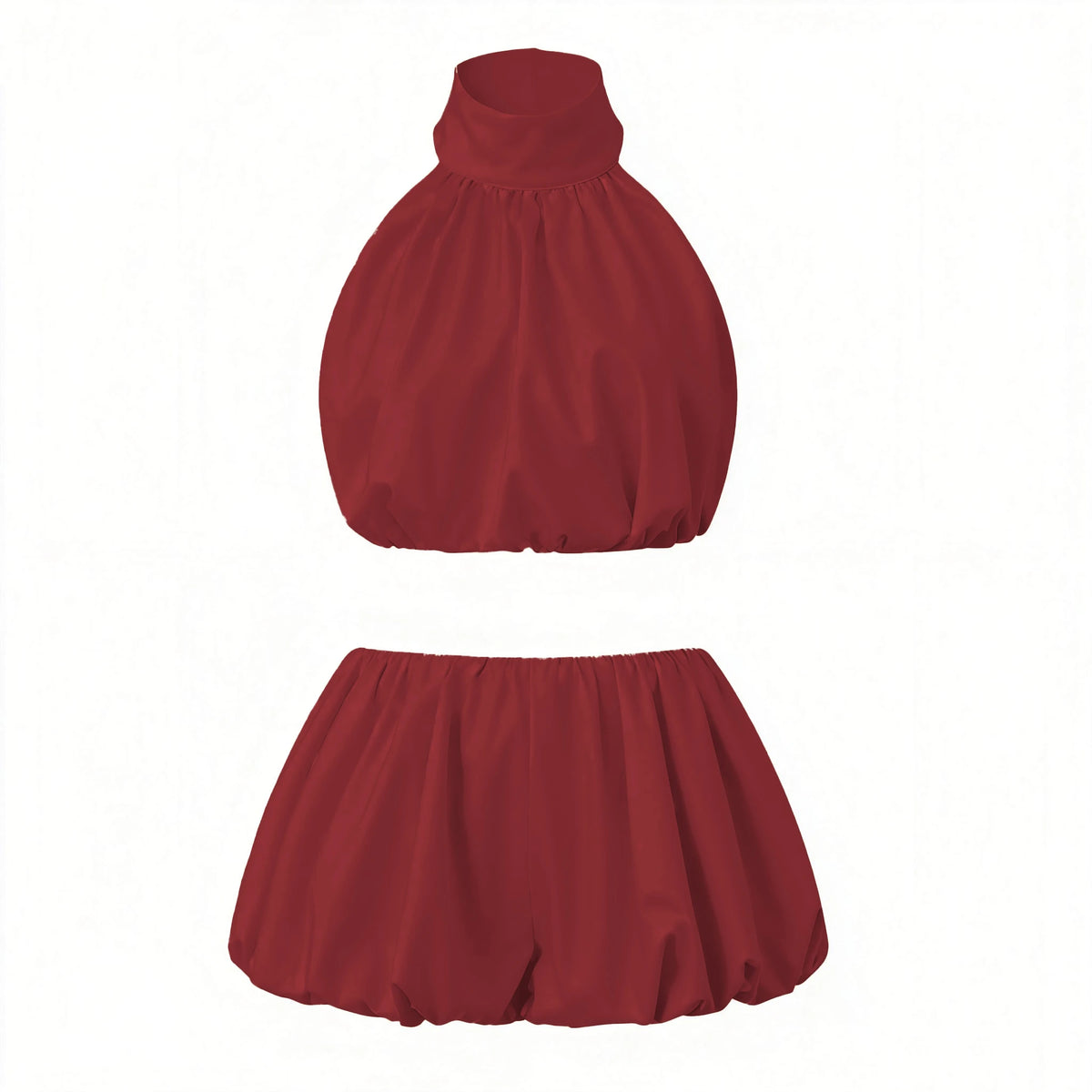 ATH Halter Crop & Bubble Skirt Set