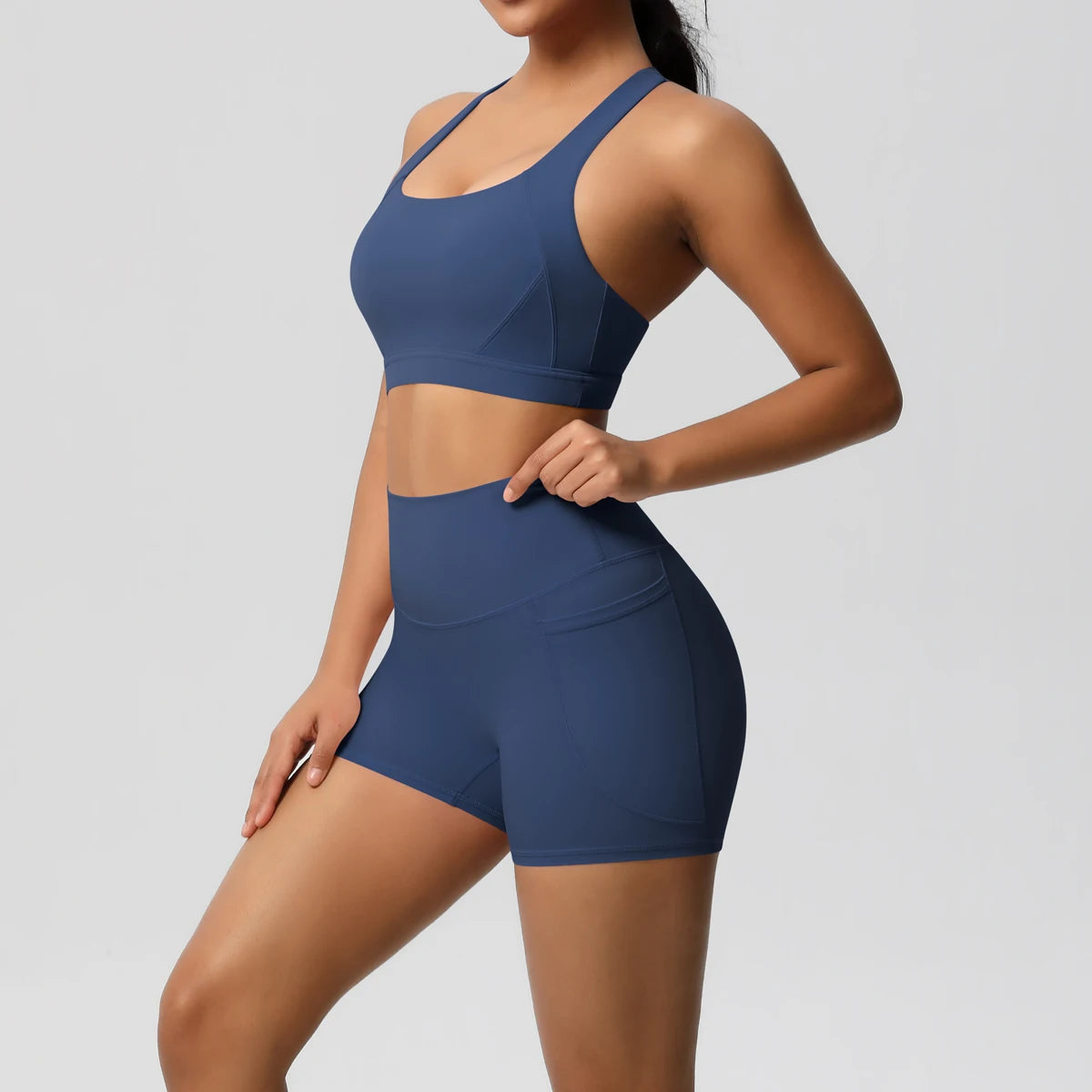 ATH Crossover Bra & Pocketed Legging Set