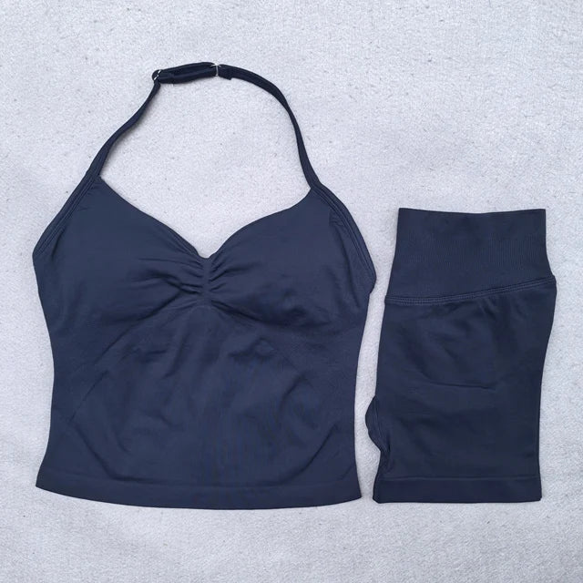 ATH Sculpt & Flex Backless Halter 2-Piece Set