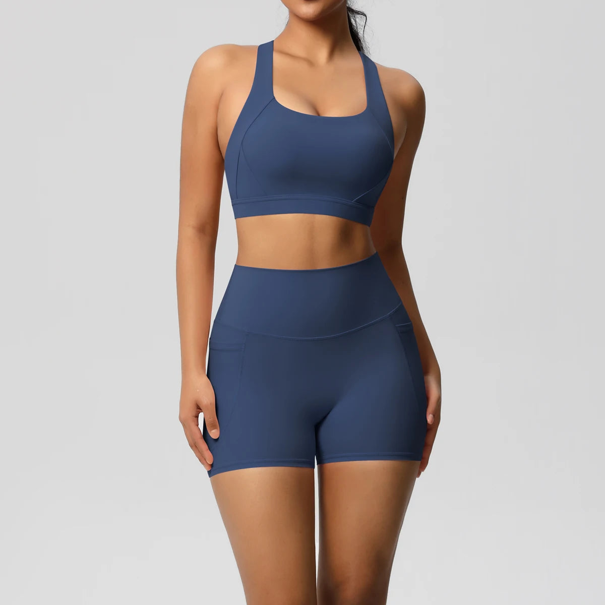 ATH Crossover Bra & Pocketed Legging Set
