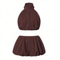 ATH Halter Crop & Bubble Skirt Set