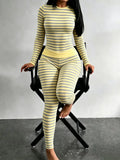 ATH Striped Top & Leggings Lounge Set