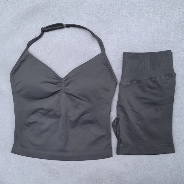 ATH Sculpt & Flex Backless Halter 2-Piece Set