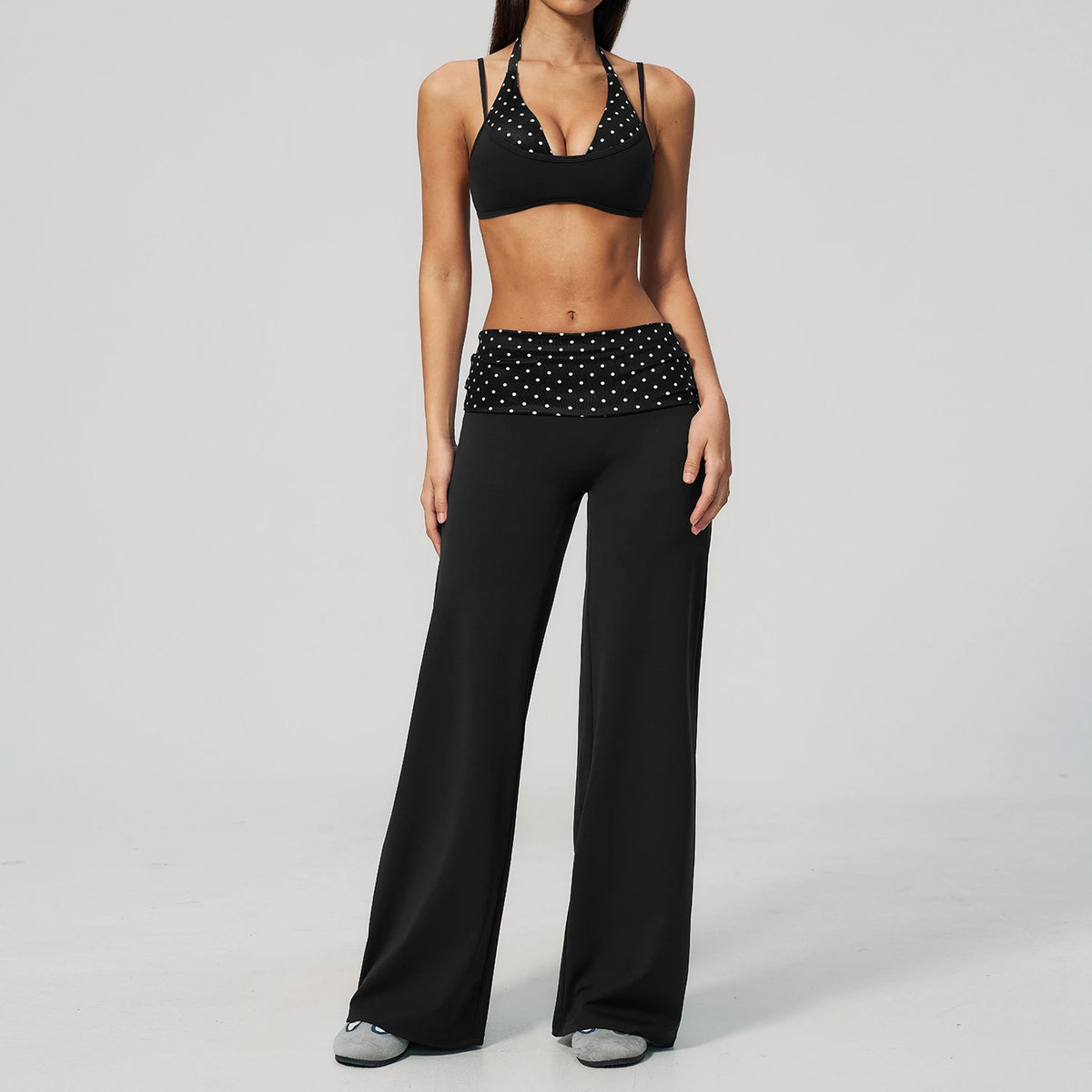 ATH Sculpt & Layer Foldover 2-Piece Yoga Set