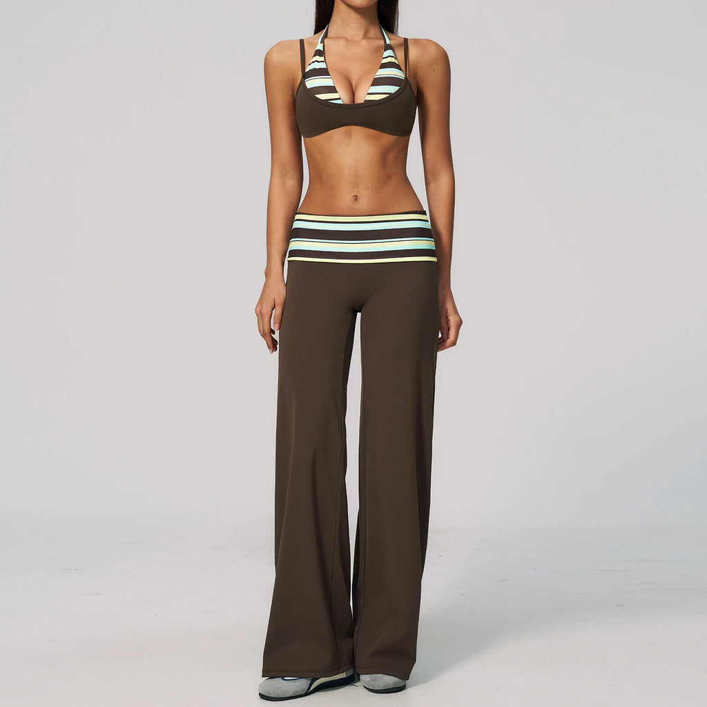 ATH Sculpt & Layer Foldover 2-Piece Yoga Set