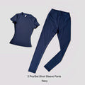 ATH Seamless Short Sleeve Gym Legging Set