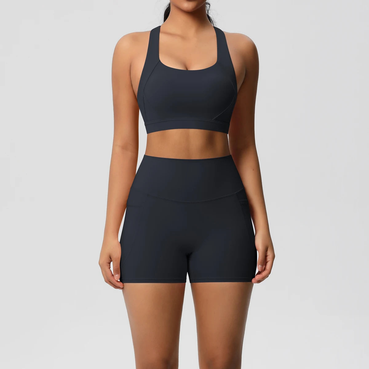 ATH Crossover Bra & Pocketed Legging Set