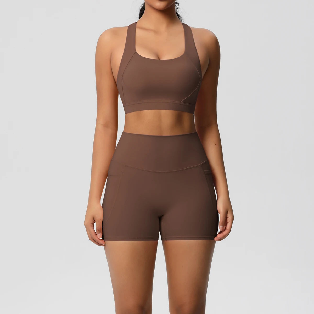ATH Crossover Bra & Pocketed Legging Set