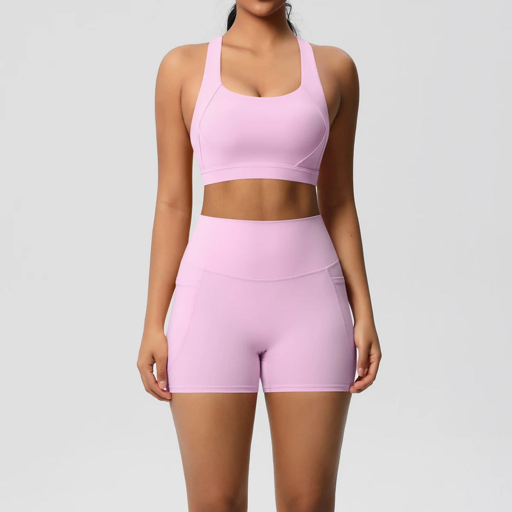ATH Crossover Bra & Pocketed Legging Set