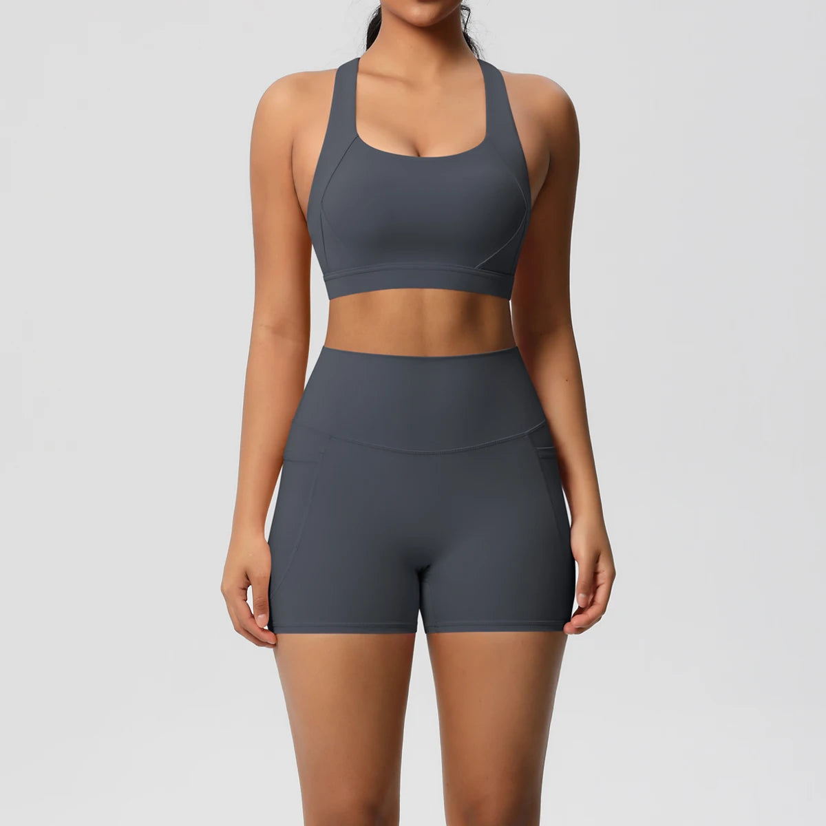 ATH Crossover Bra & Pocketed Legging Set