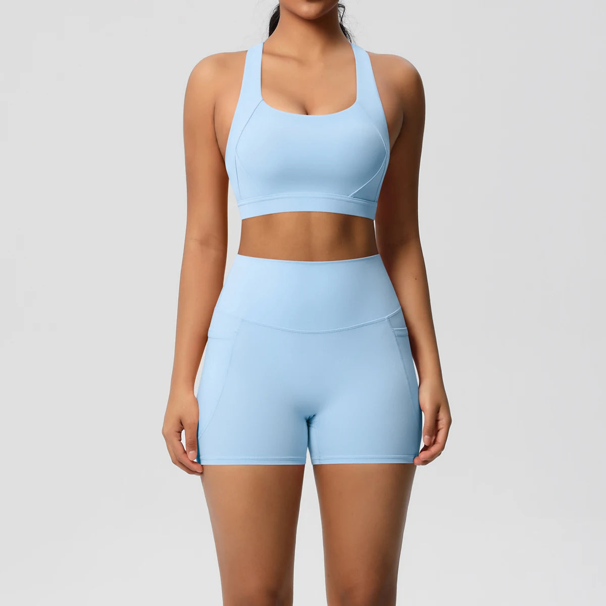 ATH Crossover Bra & Pocketed Legging Set