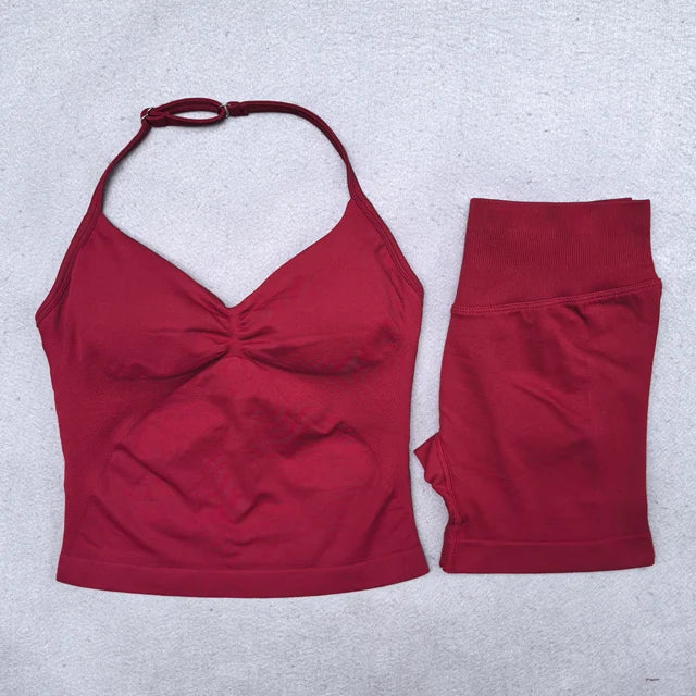 ATH Sculpt & Flex Backless Halter 2-Piece Set